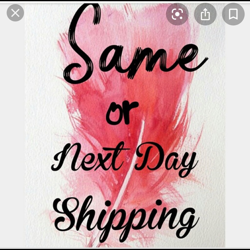 Same day shipping if ordered before 1 pm